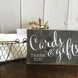 Wedding Cards and Gifts Sign Wood Wedding Sign Wedding Reception Sign Rustic Wedding Sign Wedding Signs Wedding Gift Table Sign image 6