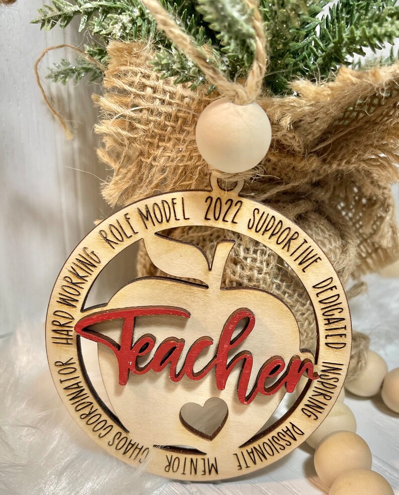 Teacher Ornament Gift for Teacher Personalized Teacher image 7