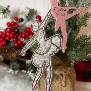Ballerina Christmas Ornament Gift for Dancer Dancing image 7