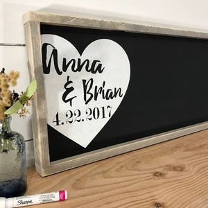 Wedding Guest Book Alternative - Rustic Wedding Guest Book - Unique Guestbook Ideas - Personalized Wedding Gift for Couple