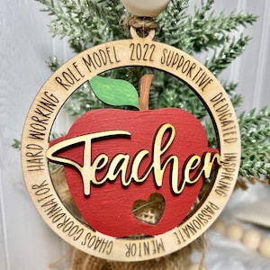 Teacher Ornament Gift for Teacher Personalized Teacher image 3