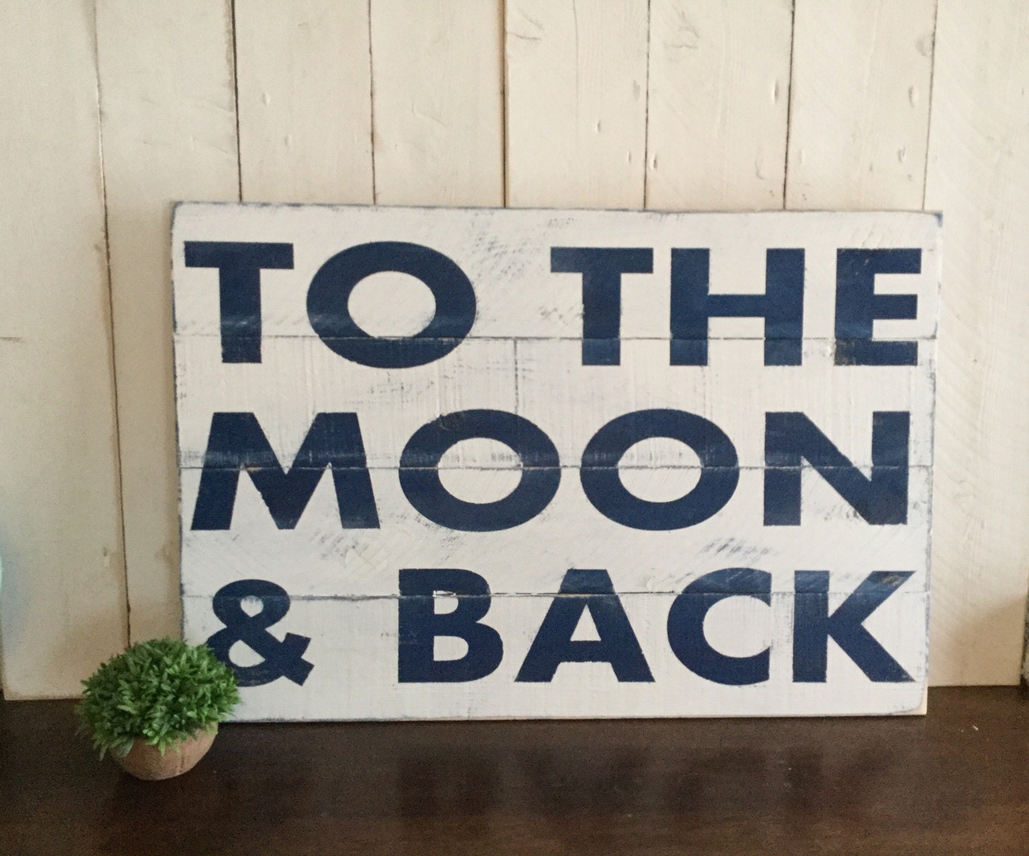 Rustic Nursery Decor To The Moon and Back Decor Boys Room | Etsy