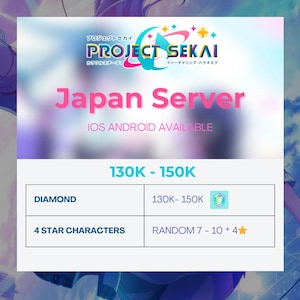 7-10 * 4 stars Project Sekai Colorful Stage Japan Server Digital Art Prints Collection