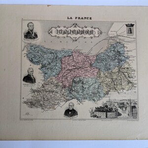 Carte de Calvados 19th Century