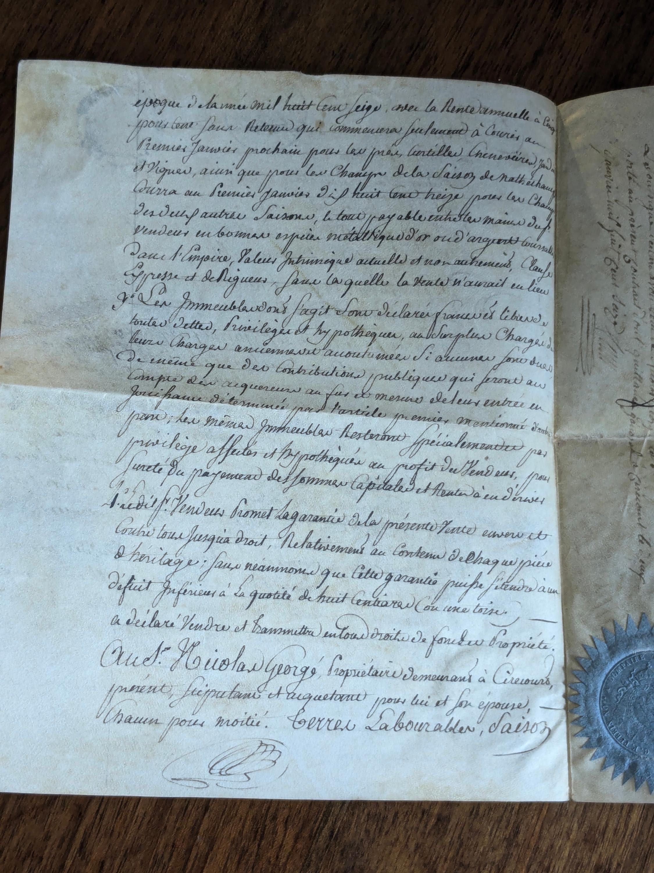 Napolean Writing Handwritten Letter From the Napoleonic Empire (1810) - Etsy
