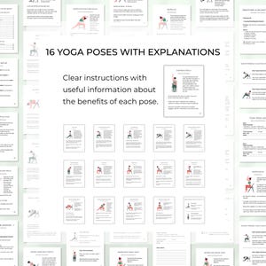 16 yoga poses for seniors with instructions and information about benefits for each pose