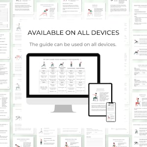 Seated yoga for seniors – safe home exercise chart - available on all devices