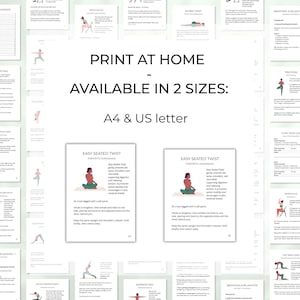 Yoga pose chart for seniors in PDF format