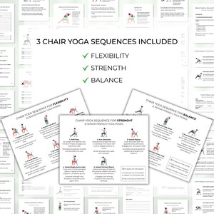 3 chair yoga sequences for flexibility, strength and balance