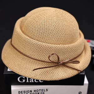Chic Beige Women\'s Hat with Detailed Band Buy Beige Fedora Hat For Womens - Savana Hat main image 3