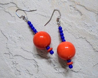 Orecchini blu argento con libellula per lei, pendenti boho Orecchini blu argento con libellula per lei, pendenti boho