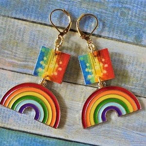 Rainbow Boho Earrings (5604)