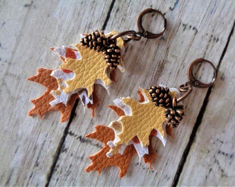 Boucles D'oreilles Clip Citrouille, Boucles D'oreilles Clip Halloween