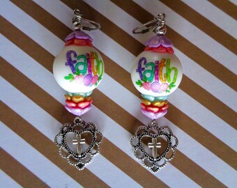 Colorful Easter Faith Earrings (10215)