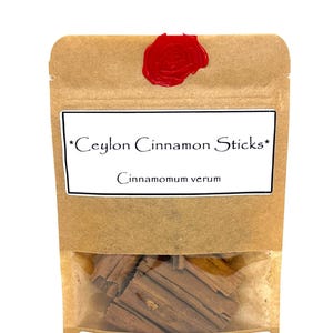 Ceylon Cinnamon Sticks c/s Dried Botanical Bark  (Cinnamomum verum)