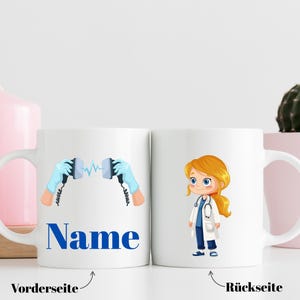 Personalized doctor mug, mug for medical student, mug for female doctor, gift for medical license, specialist examination, farewell gift for female doctor