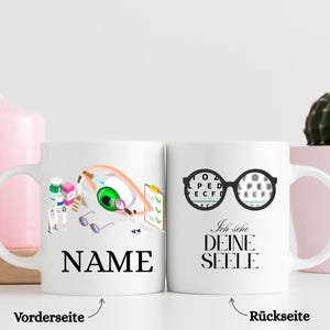 Personalized doctor mug, mug for ophthalmologist, mug for doctor, gift for doctor, doctor coffee mug
