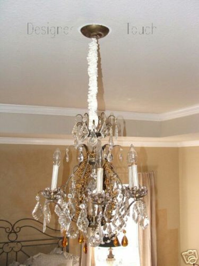 Chandelier Chain Cord Cover HOOK and LOOP or SLIPOn Moss Etsy