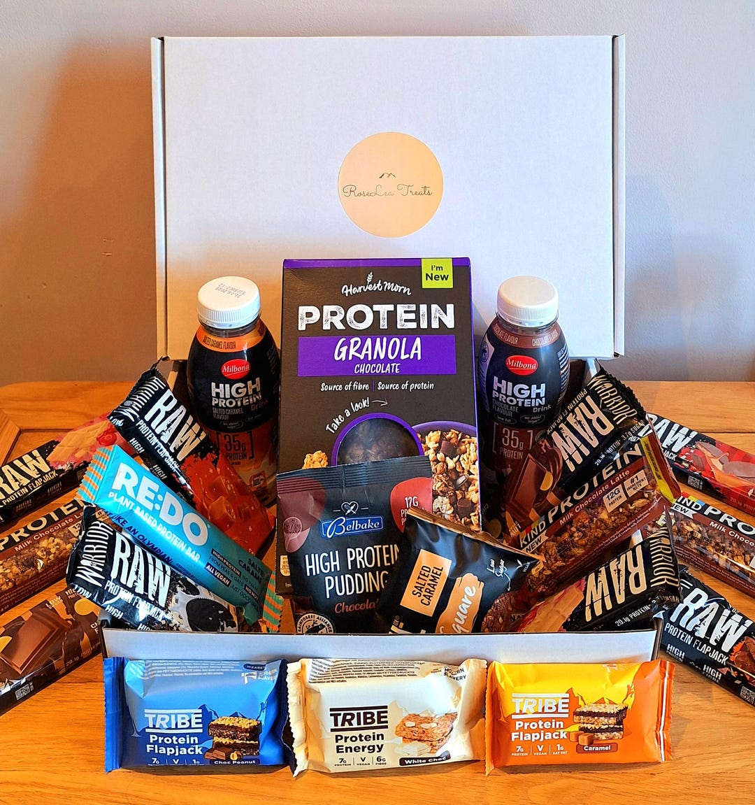 Big Protein Variety Box: Gym and Fitness Gift | Add Your Own Photo and ...