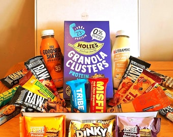 Big Protein Variety Box: Gym and Fitness Gift | Free Personalised Gift Message