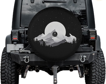 Mountain Moon Spare Tire Cover – Waterproof UV Resistant Protector with Camera Hole