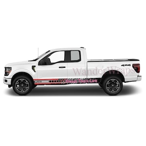 Proud Truck Life Rocker Panel Graphic Decal Kit (Left Right Sides) High Quality Vinyl for Trucks & SUVs