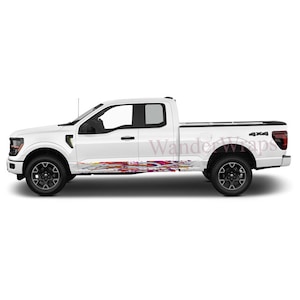 Ignite Your Ride Rocker Panel Graphic Decal Kit (Left Right Sides) High Quality Vinyl for Trucks & SUVs