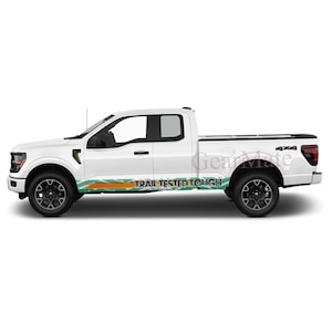 Trail Tested Tough Rocker Panel Graphic Decal Kit (Left Right Sides) High Quality Vinyl for Trucks & SUVs