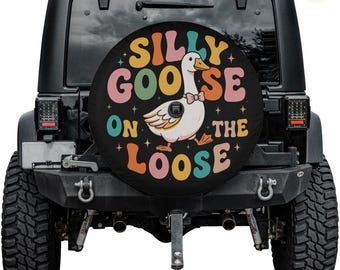Sydney Customized Silly Goose On The Loose Spare Tire Cover – Retro Waterproof Protector