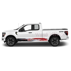 Born to Overtake Rocker Panel Graphic Decal Kit (Left Right Sides) High Quality Vinyl for Trucks & SUVs