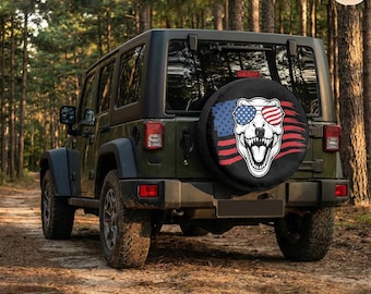 Aggressive T-Rex Spare Tire Cover – Retro Waterproof Protector