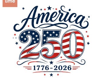 Amérique 250 PNG | Conception du demi-cinquantième anniversaire des États-Unis | Graphique patriotique 1776-2026 | Téléchargement numérique par sublimation