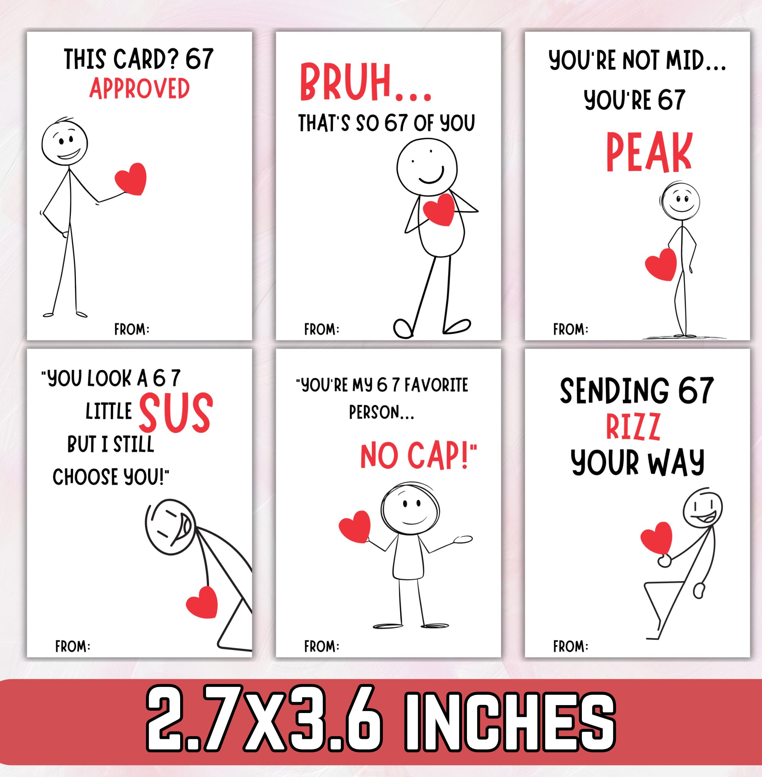67 Slang Valentine Cards for Kids | Funny Classroom Valentines | Six ...
