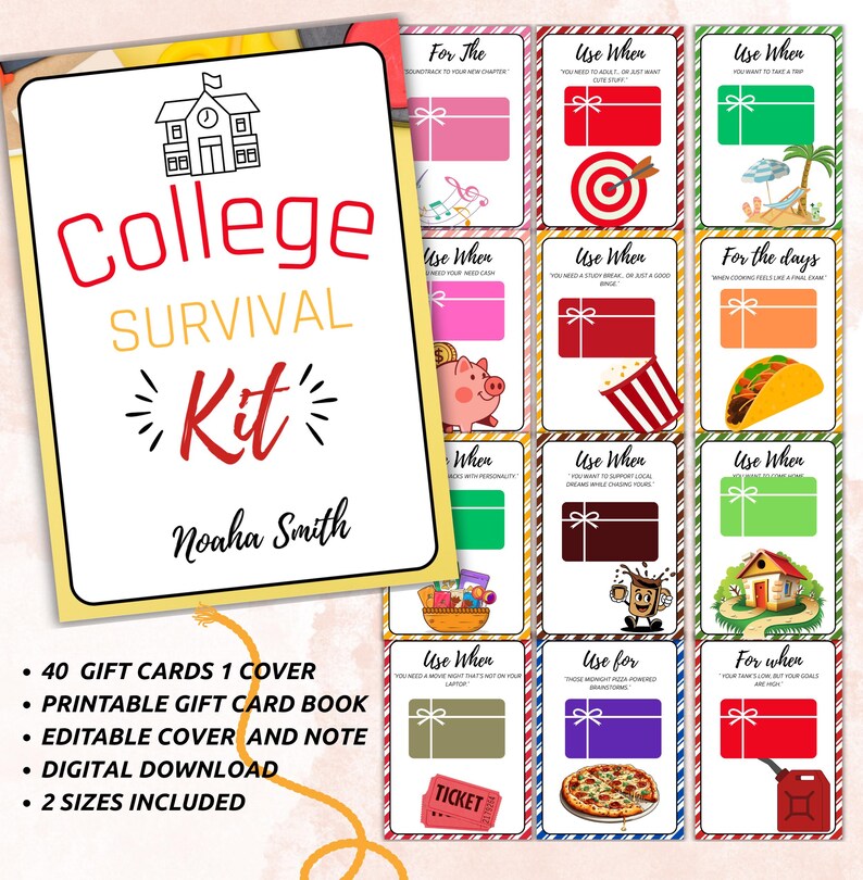 Printable High School Graduation Gift Card Book | College Graduation ...