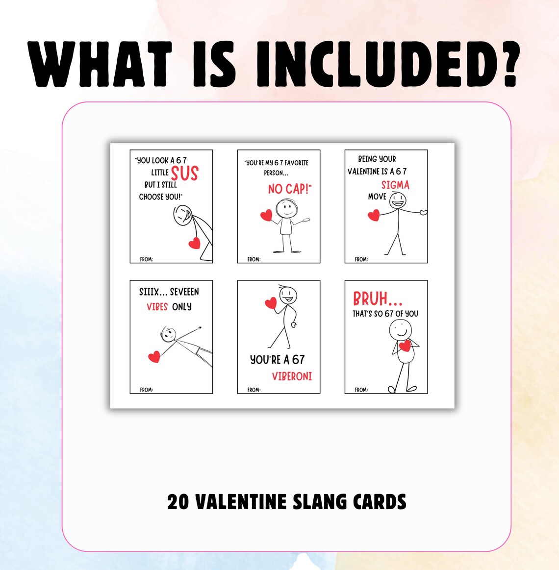 67 Slang Valentine Cards for Kids | Funny Classroom Valentines | Six ...