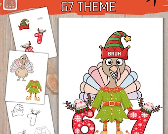 Turkey in Disguise 67 elf Printable, Thanksgiving turkey Activities, Disguise a Turkey Ideas /project for kids