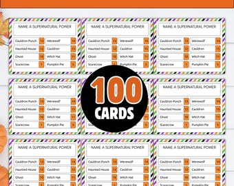 Querelle amicale d'Halloween Jeu | Jeu d'Halloween imprimable | Jeu Fête d'Halloween | Jeu Halloween Famille | Halloween Adultes Enfants Adolescents