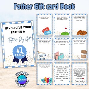 Bestseller, wenn Sie Ihrem Vater ein Vatertagsgeschenk geben Kartenbuch, Vater-Geburtstagsgeschenk, Vatertagsgeschenk-Kartenbuch, Keksbuch-Vorlage Geschenk
