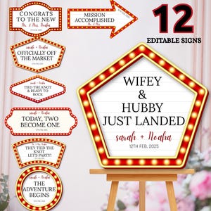Wedding Marquee Sign template, Wedding Bottle Service Sign, Reception Sign Template, Event Entrance Sign, Wedding Bridal Party Entrance Sign