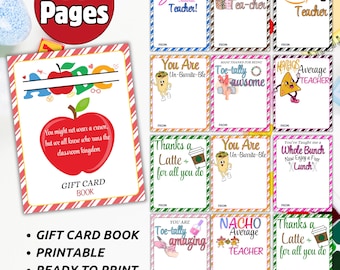 Bestseller Teacher Appreciation Gift card Book, Teacher Gift Card Holders, Teacher Thank You Card, Teacher Gift, Teacher Appreciation Card