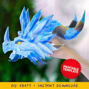 Malygos pappersdrakearmband | Gör-det-själv-pyssel | Utskrivbar PDF-mall