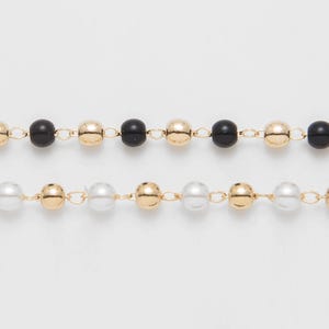 30CM - Ball & Bead chain Craft Supplies, Gold ball chain, 14K Polished Gold Plated over Brass  [CH0279-PG]