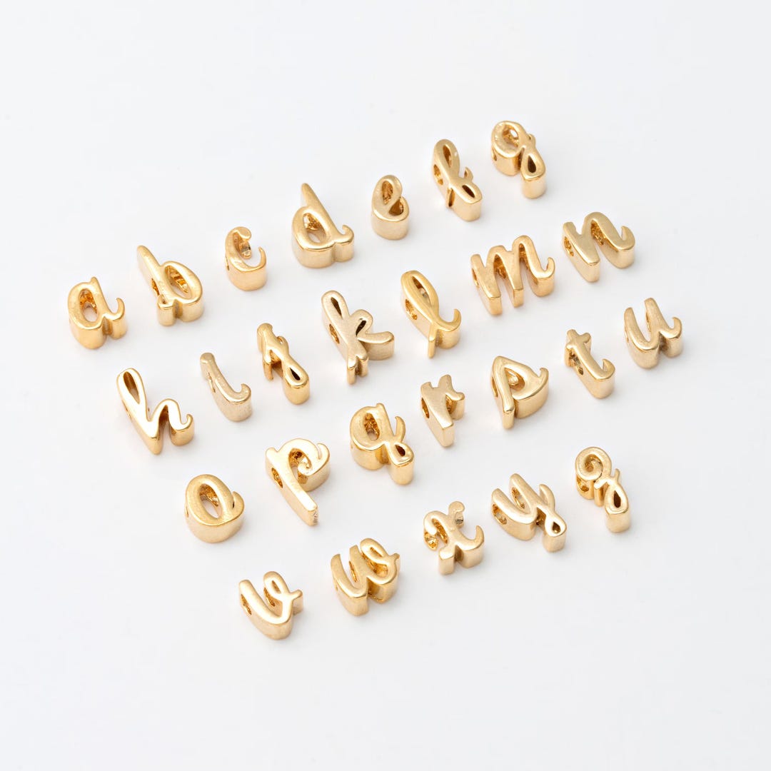 2PCS - A~Z (select 26 Letter) Alphabet, Initial Beads, Letter, Script ...