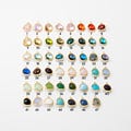 1PC - Teardrop Glass Dangle Charm, 47 Color Options, Mini Pendant for Necklace or Bracelet, Real 14K Gold Plated [G0001-PG] product logo