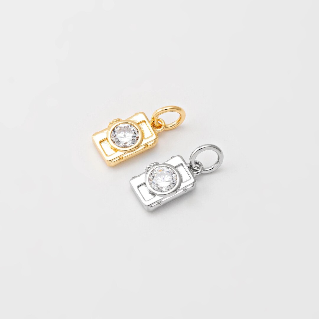 2PCS - Camera Dangle Charm, Mini Camera Photo Pendant, Photographer ...