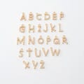 1PC - A~Z (select 26 Letter) Alphabet Pearl Initial, Letter, Pearl Initial Charm, Brass, Letter Charm, Real 14K Gold Plated [P1412-PG] product logo