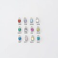 2PCS - 3mm CZ-Birthstone Charm, 3mm Tiny Zircon Birthstone Pendant, Personalized Jewelry, Gift for Mom, Rhodium Plated [P1250-PR] product logo