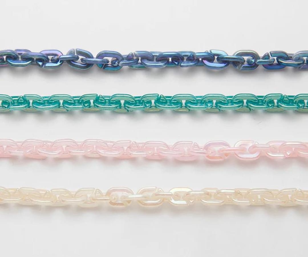 50CM - High Quality Aurora Coated Acrylic Chain, Color Chain, Jewelry ...