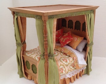 Doll Bedroom Pattern 14 18 Inch Dolls Lamp And Doilies Doll Collection Furniture Bed Table Linda Carr Dresser Vogue 535 9352 Blueprints Doll Model Making