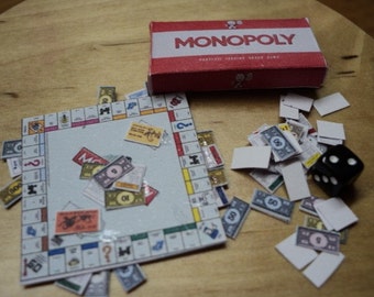 Dolls House Miniatures - Monopoly Game - Classic